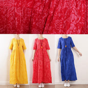DIY half sleeve linen Wardrobes Tutorials yellow Dresses summer - bagstylebliss