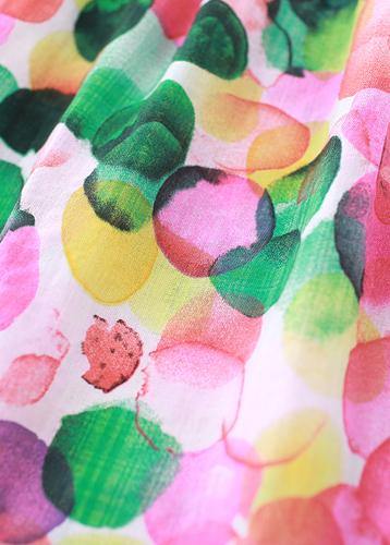 DIY pink prints Cotton clothes short sleeve tunic summer Dresses - bagstylebliss