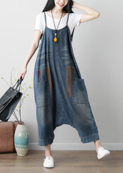 Denimblauer Damen-beiläufiger lockerer Overall