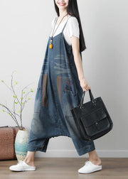 Denimblauer Damen-beiläufiger lockerer Overall