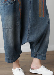 Denimblauer Damen-beiläufiger lockerer Overall