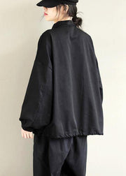 Elegant Black Clothes Lapel Patchwork Plus Size Clothing Spring Shirts - bagstylebliss
