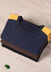 Elegant Coffee O-Neck Sweatshirts Tracksuits - bagstylebliss