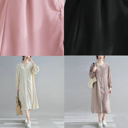 Elegant Nude Wardrobes O Neck Lantern Sleeve A Line Spring Dresses - bagstylebliss