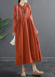 Elegant Patchwork Cinched Wardrobes Shape Red Robe Dress - bagstylebliss