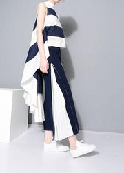 Elegant White Patchwork Bluelow high design Blouses - bagstylebliss