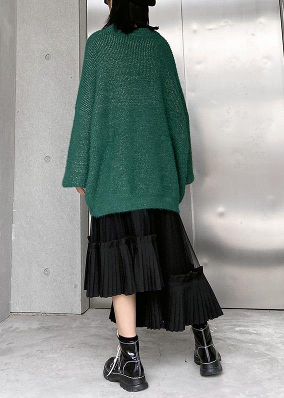 Elegant black Cotton quilting skirt layered tunic high waist skirts - bagstylebliss