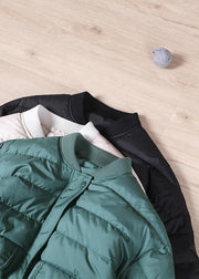 Elegant green down coat winter plus size down jacket Large pockets Elegant Jackets - bagstylebliss
