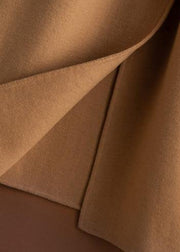 Elegant lapel tie waist Plus Size clothes For Women khaki coat - bagstylebliss
