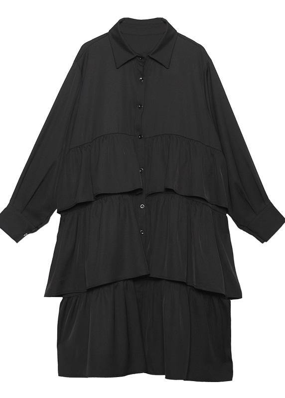 Elegant layered Cotton spring clothes For Women design khaki Dresses - bagstylebliss