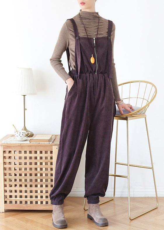 Elegant spring pants oversize chocolate Work Outfits jumpsuit pants - bagstylebliss