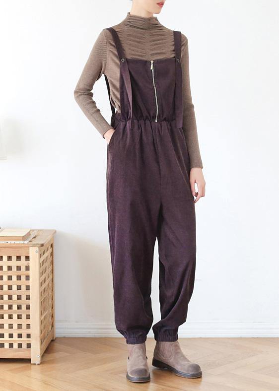 Elegant spring pants oversize chocolate Work Outfits jumpsuit pants - bagstylebliss