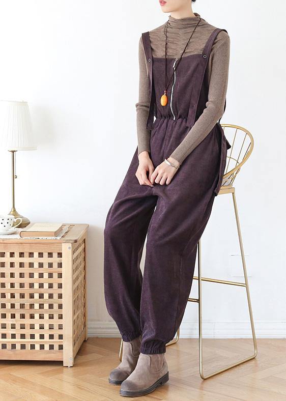 Elegant spring pants oversize chocolate Work Outfits jumpsuit pants - bagstylebliss