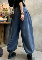 Fashion Blue Denim Laterne Hosen Winter dick