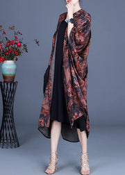 Fashionable Women's Summer Bat Sleeve Large Long Jacket - bagstylebliss