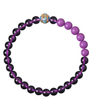 Fine Purple Crystal Enamel Contrast Color Bracelet