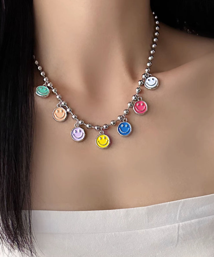 Fine Rainbow Stainless Steel Alloy Lariat Necklace