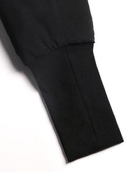 Fine black winter parkas oversize hooded zippered winter coats - bagstylebliss