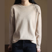 Fine nude knit sweaters casualsweaters new knit  top rabbit fur