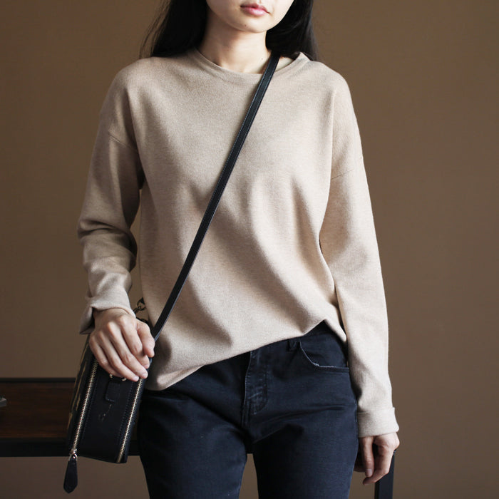 Fine nude knit sweaters casualsweaters new knit  top rabbit fur