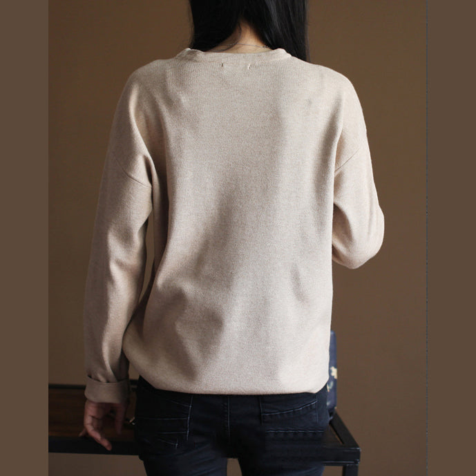 Fine nude knit sweaters casualsweaters new knit  top rabbit fur