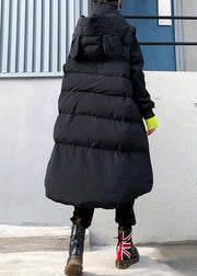 Fine plus size clothing winter jacket winter coats black hooded sleeveless Parkas for women - bagstylebliss