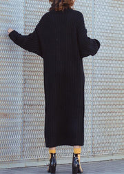 For Work high neck Sweater fall dresses Quotes black tunic knitwear - bagstylebliss