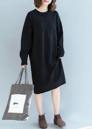 For Work o neck Sweater weather Beautiful black Hipster knit dress fall - bagstylebliss