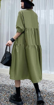 Grass Green Detachable Vest Dress Two Piece Suit - bagstylebliss
