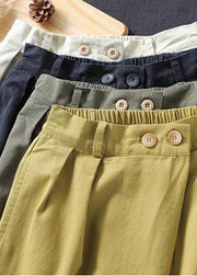 Handmade Spring Pants Women's Black Inspiration Button Down Jeans - bagstylebliss
