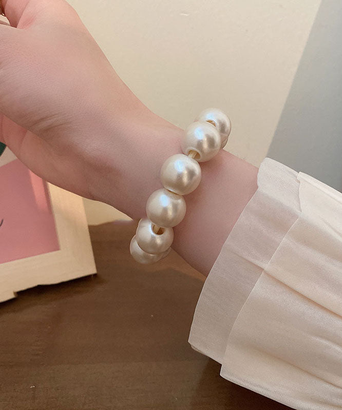 Handmade White Beading Pearl Bracelet