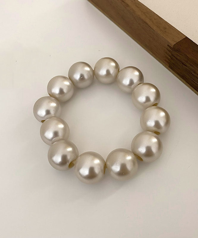 Handmade White Beading Pearl Bracelet