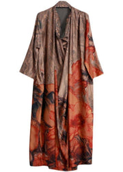 Italian Chocolate Print Clothes Women Asymmetric A Line Dress - bagstylebliss