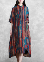 Italian Plus Size Multicolor Art Dresses< - bagstylebliss