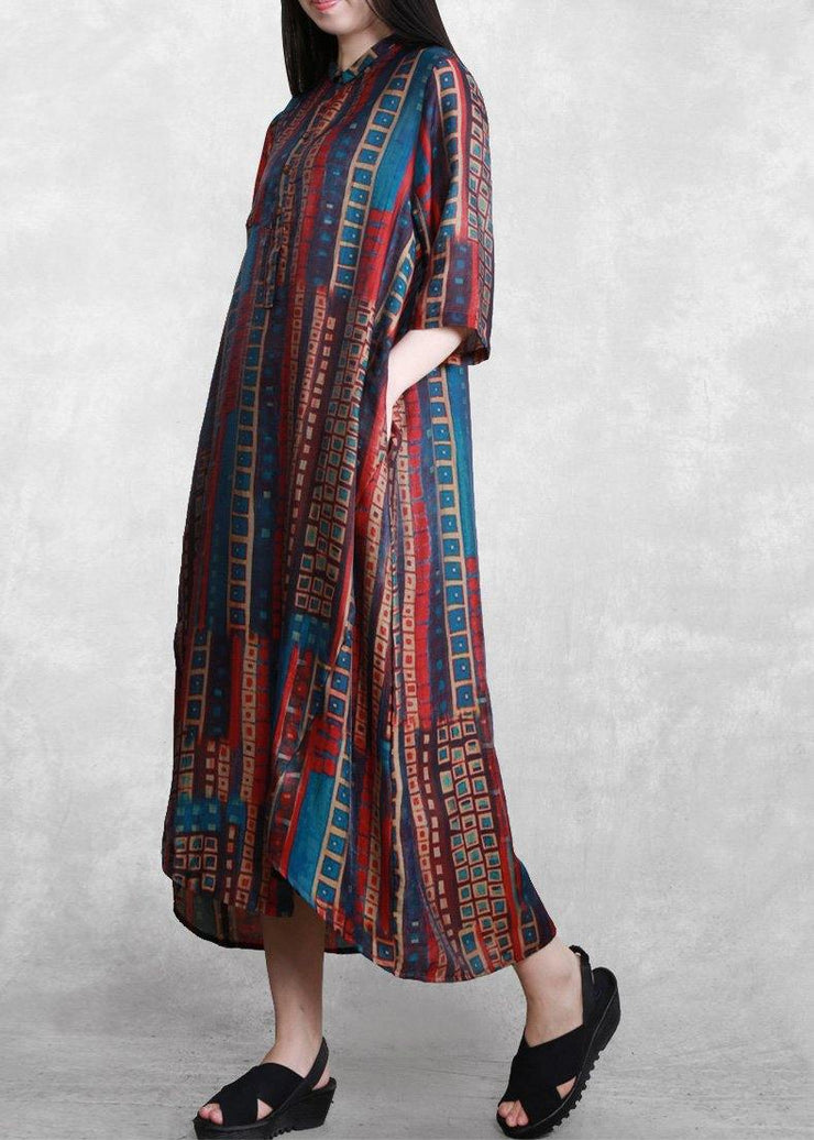Italian Plus Size Multicolor Art Dresses< - bagstylebliss