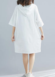 Italian White Appliques Cotton Summer Dresses - bagstylebliss