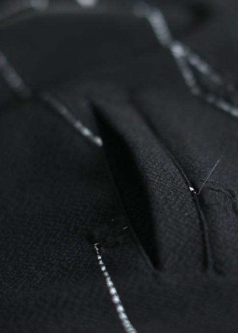 Italian black Fine outwear design hooded zippered coat - bagstylebliss