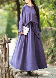 Knitted Skirt New Long Sleeve Knitted Sweater Purple Suit For Women - bagstylebliss