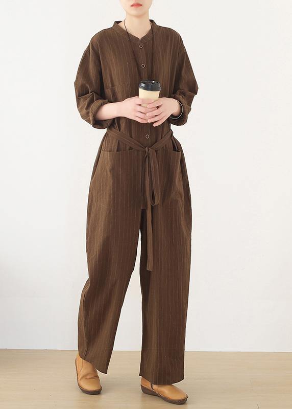 Korean brown style loose plus size women&