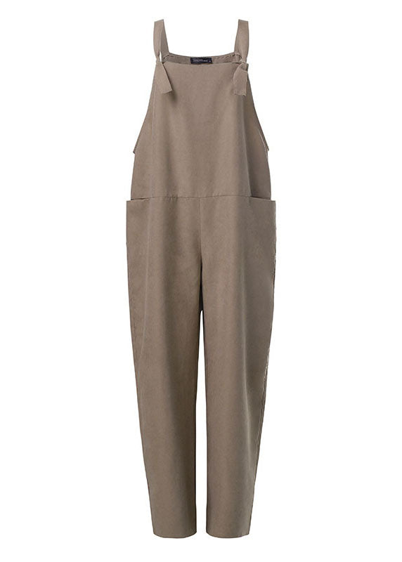 Cozy Khaki Jumpsuits Overalls Women