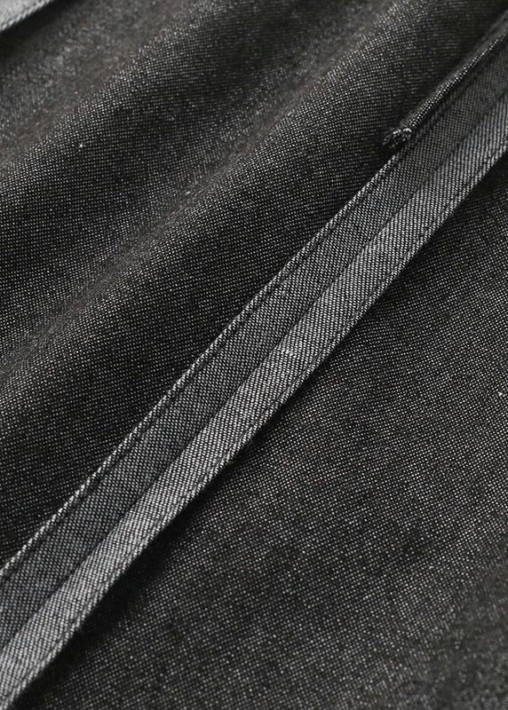 Modern Dark Grey Elastic Waist A Line Fall Skirts - bagstylebliss