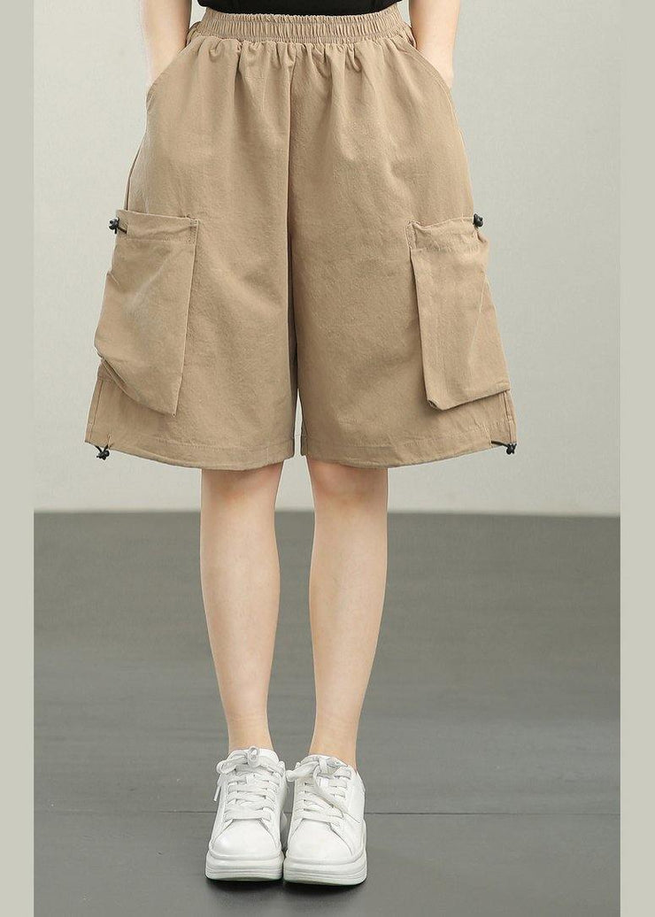 Modern Khaki Pockets hot pants Summer - bagstylebliss