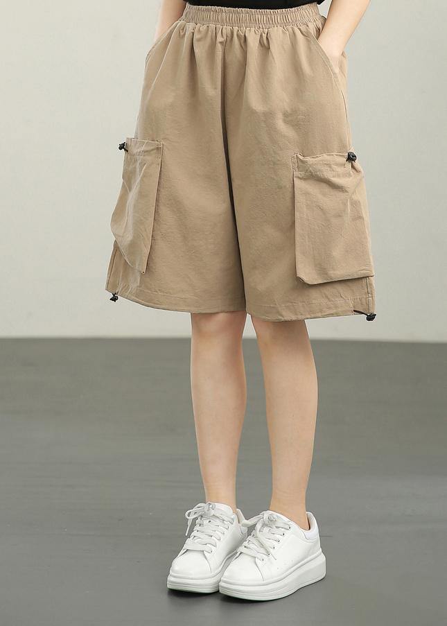 Modern Khaki Pockets hot pants Summer - bagstylebliss