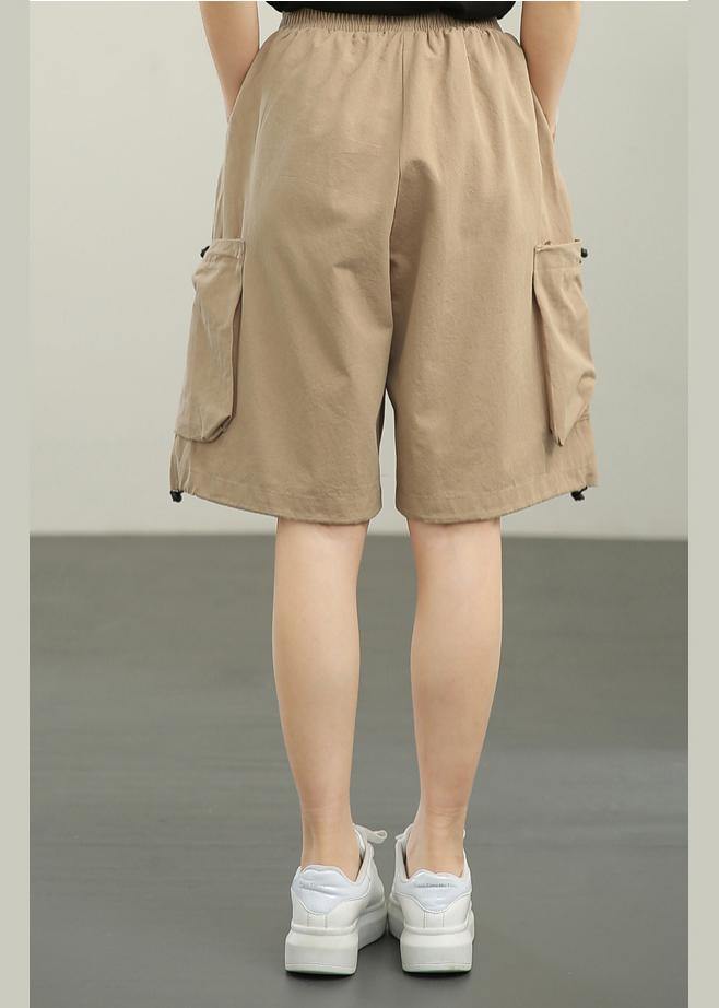 Modern Khaki Pockets hot pants Summer - bagstylebliss