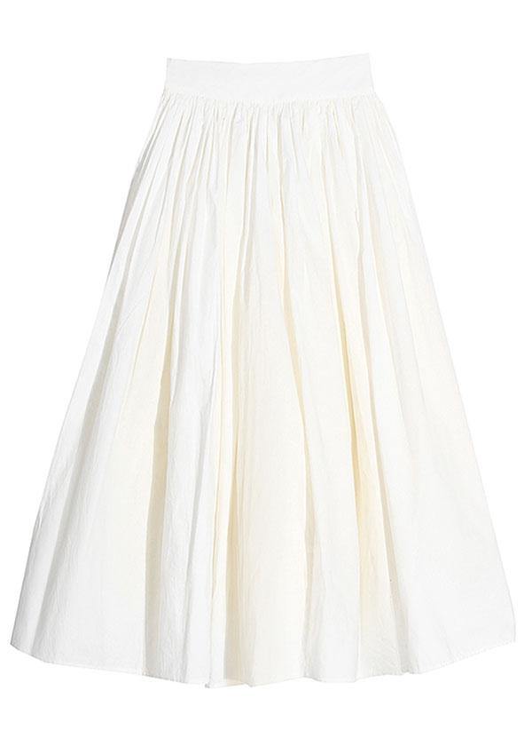 Modern White Patchwork Lace Summer A Line Skirts - bagstylebliss