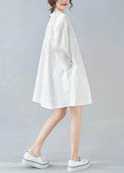 Modern White Tunics O Neck Patchwork Lace Dresses - bagstylebliss