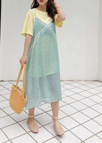 Modern sleeveless chiffon clothes Women Photography green Maxi Dress summer - bagstylebliss