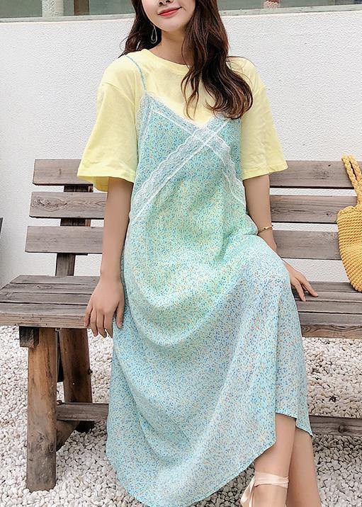 Modern sleeveless chiffon clothes Women Photography green Maxi Dress summer - bagstylebliss