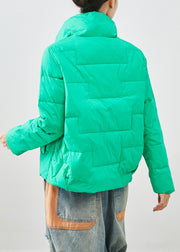 Natural Green Oversized Duck Down Puffer Jacket Winter