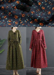 Natural V Neck Clothes For Women Fashion Ideas Navy Print Maxi Dresses - bagstylebliss